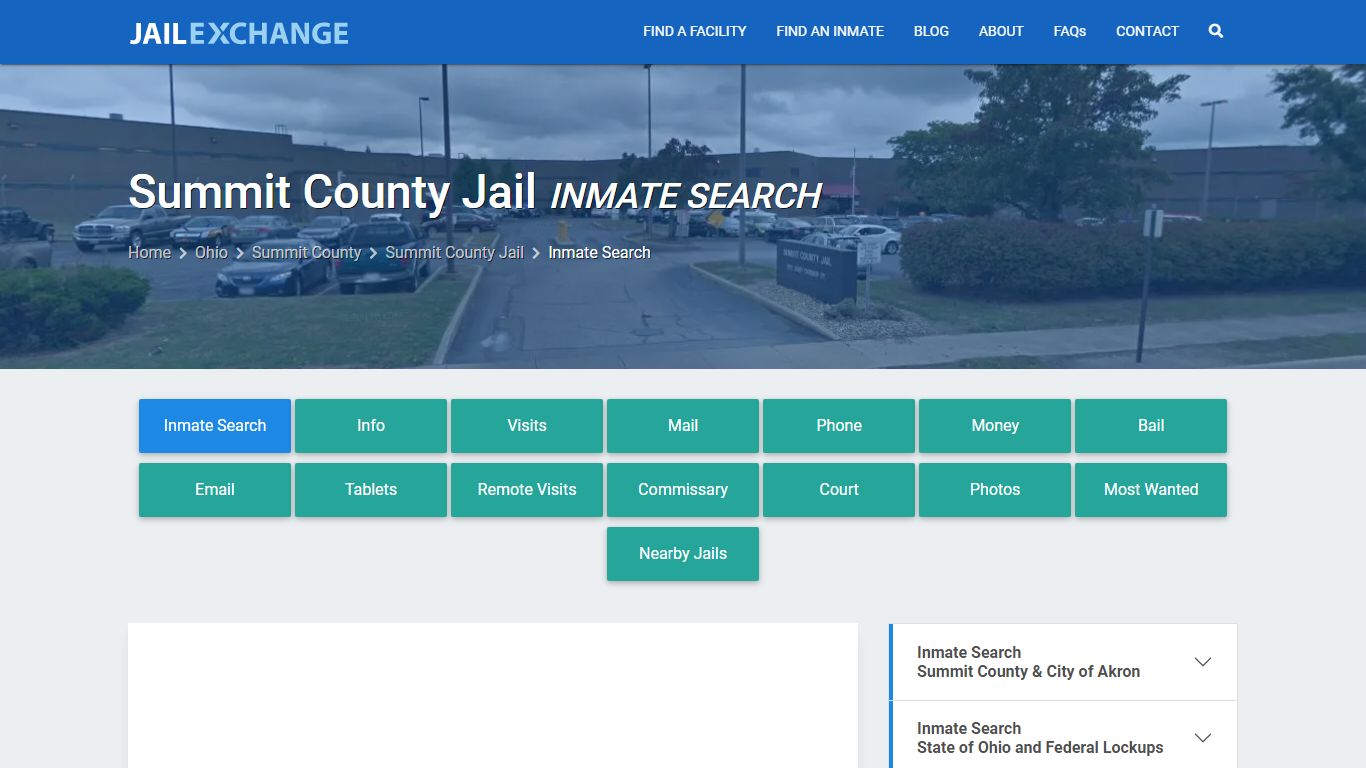 Summit County Jail Inmate Search - Jail Exchange